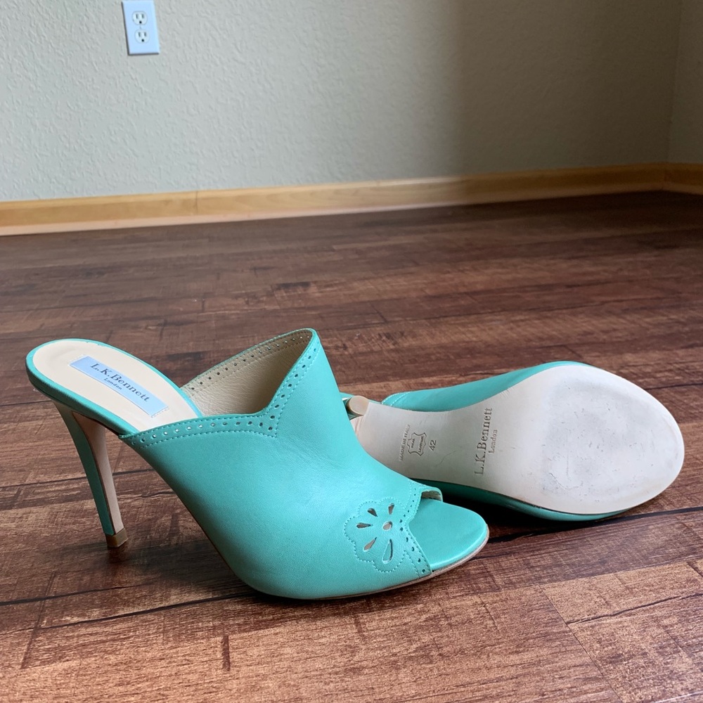 L.K Bennett London 12M(42) open to slip on heels